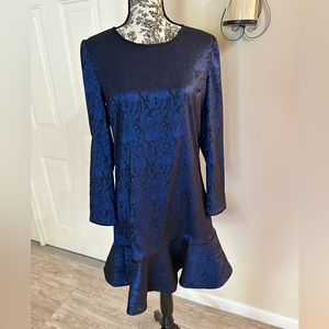 NWT Erin Fetherston, Sapphire multi, drop waist dress.  Size 10.